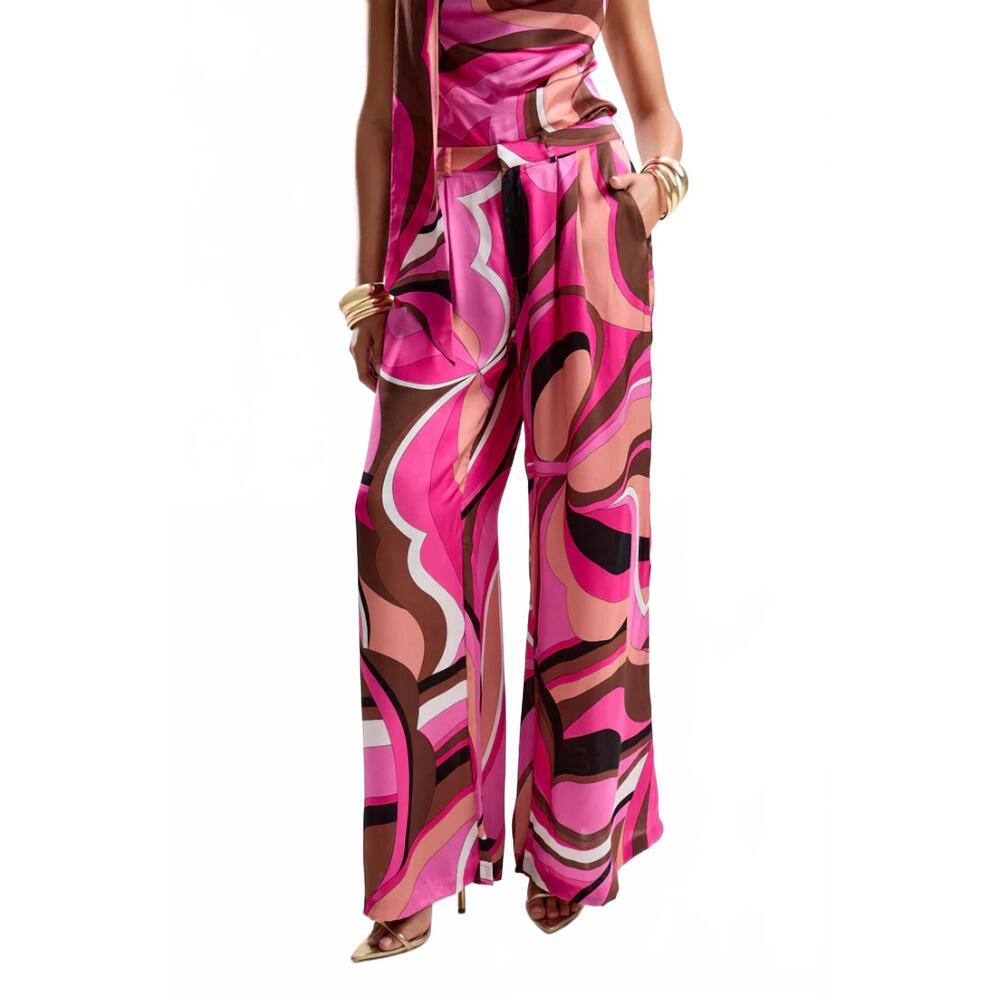 CIN CIN palace wide-leg pants in dolce pink